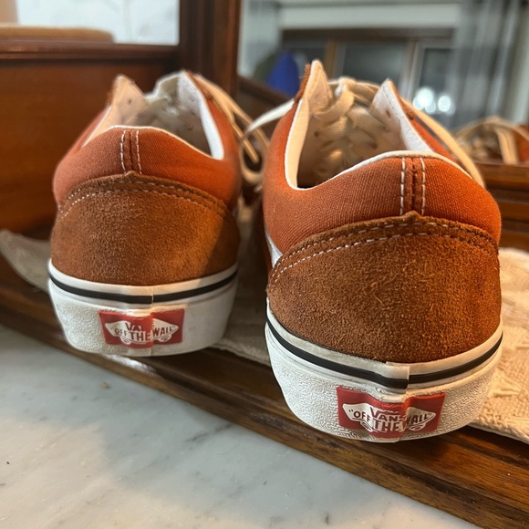 VANS Men's Classic Filmore Decon Sneaker Rust Orange and Men's Size 7.5 - Picture 4 of 6